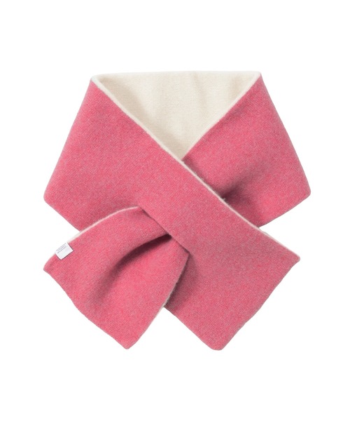 MACKINTOSH PHILOSOPHY（ﾏｯｷﾝﾄｯｼｭ ﾌｨﾛｿﾌｨｰ）の「ギフトBOX付き ウール100％ ”ROLL MUFFLER” リバーシブル マフラー（ストール/ショール・レディース・オレンジ/ベージュ/ピンク/レモンイエロー/ブルー系その他・FREE）」の19枚目の写真