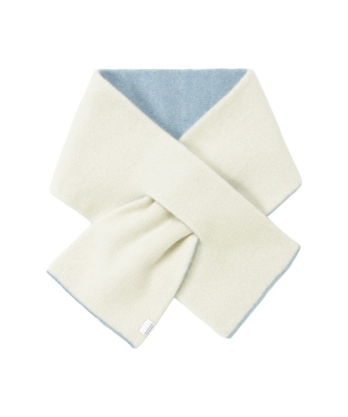 MACKINTOSH PHILOSOPHY（ﾏｯｷﾝﾄｯｼｭ ﾌｨﾛｿﾌｨｰ）の「ギフトBOX付き ウール100％ ”ROLL MUFFLER” リバーシブル マフラー（ストール/ショール・レディース・オレンジ/ベージュ/ピンク/レモンイエロー/ブルー系その他・FREE）」の12枚目の写真