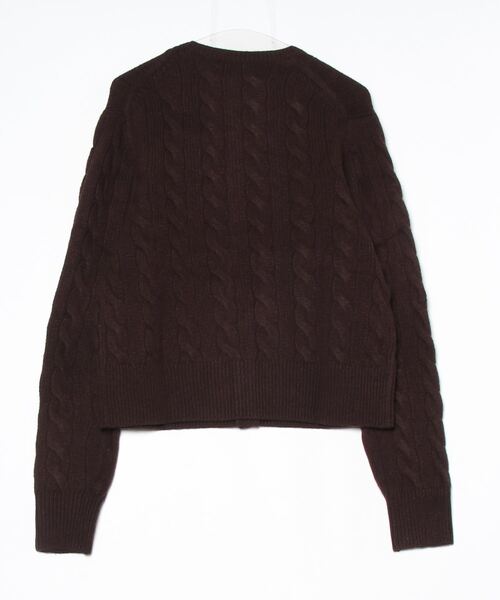 ケーブルニット ウールカシミヤ カーディガン（カーディガン/ボレロ