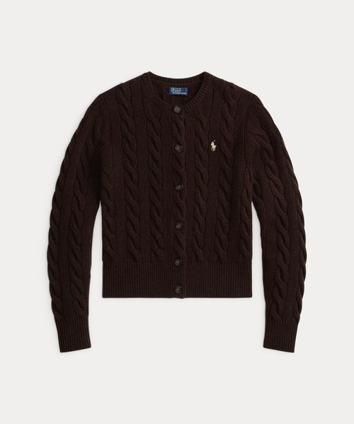 ケーブルニット ウールカシミヤ カーディガン（カーディガン/ボレロ