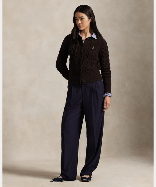 ケーブルニット ウールカシミヤ カーディガン（カーディガン/ボレロ