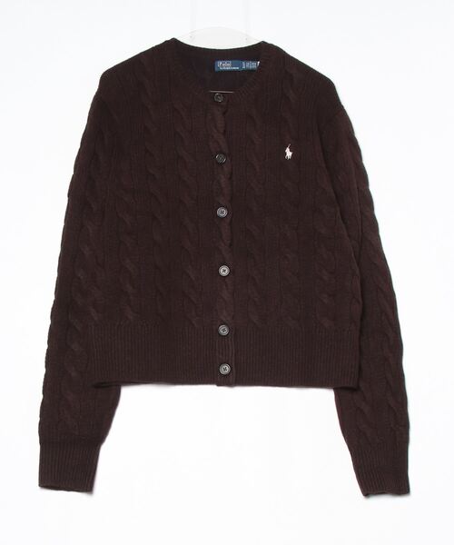 セール】ケーブルニット ウールカシミヤ カーディガン（カーディガン