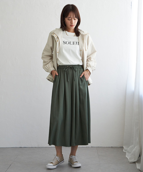 ikka（イッカ）の「【雑誌InRed11月号掲載】ピケライトマウンテンパーカ（ブルゾン・レディース・チャコールグレー/ブラウン/クリアグリーン/ライトベージュ・M/L/S）」の15枚目の写真