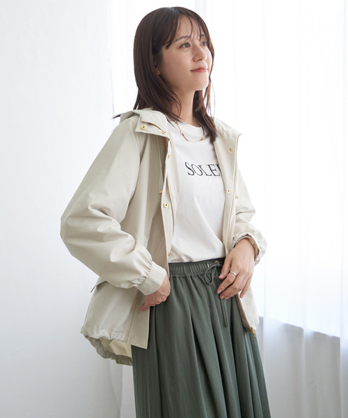 ikka（イッカ）の「【雑誌InRed11月号掲載】ピケライトマウンテンパーカ（ブルゾン・レディース・チャコールグレー/ブラウン/クリアグリーン/ライトベージュ・M/L/S）」の17枚目の写真