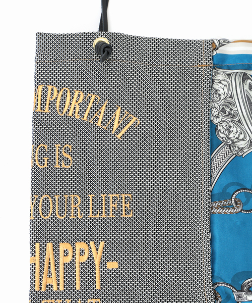 manipuri（マニプリ）の「manipuri マニプリ 刺繍プリントトートL  0153252402（トートバッグ・レディース・ブルー・FREE）」の6枚目の写真