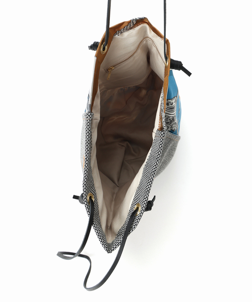 manipuri（マニプリ）の「manipuri マニプリ 刺繍プリントトートL  0153252402（トートバッグ・レディース・ブルー・FREE）」の10枚目の写真