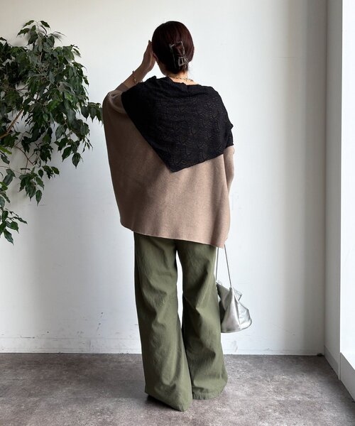 DouDou（ドゥドゥ）の「タックトラウザーパンツ（その他パンツ・レディース・ベージュ/カーキ・36/38）」の16枚目の写真