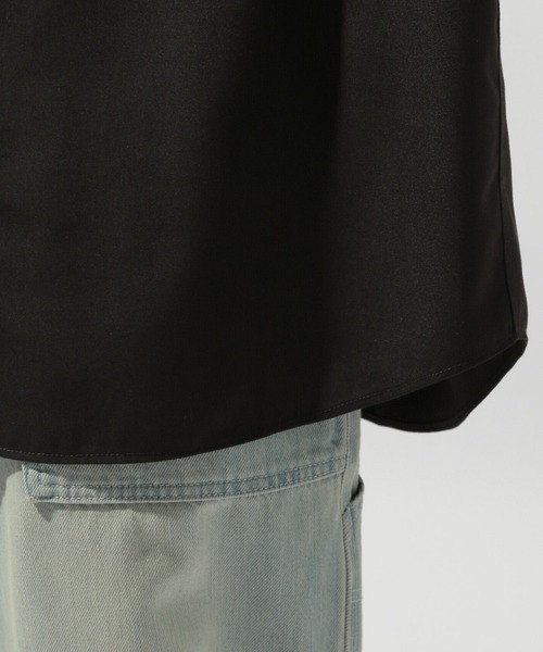 niko and...（ニコアンド）の「ワイドスリーブオーバーシャツ（シャツ/ブラウス・メンズ・ブラック/ライトブラウン・LARGE/MEDIUM）」の8枚目の写真