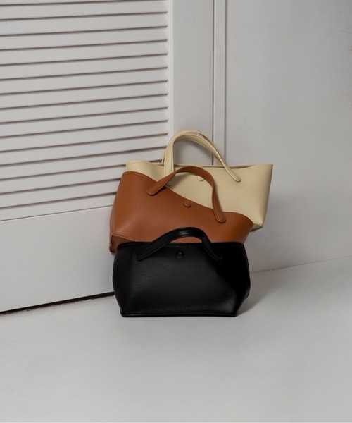 lawgy（ラウジー）の「2way landscape pouch set bag / 2wayランドスケープポーチセットバッグ（ショルダーバッグ・レディース・クリーム/キャメル/ブラック・FREE）」の20枚目の写真