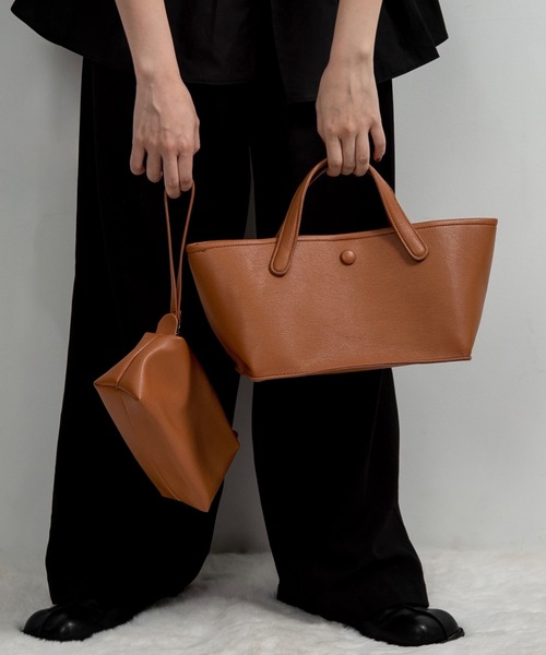 lawgy（ラウジー）の「2way landscape pouch set bag / 2wayランドスケープポーチセットバッグ（ショルダーバッグ・レディース・クリーム/キャメル/ブラック・FREE）」の11枚目の写真