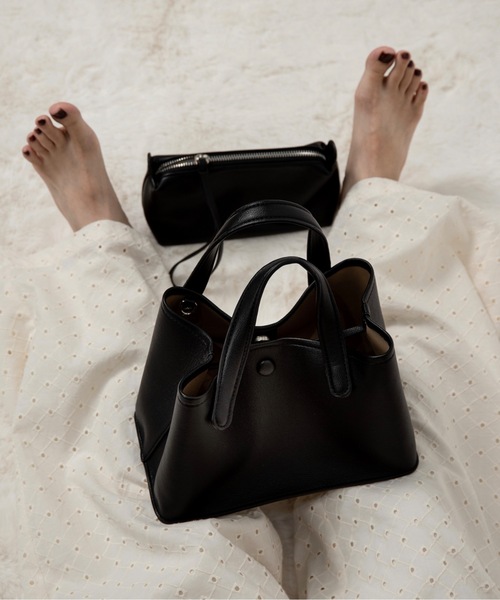 lawgy（ラウジー）の「2way landscape pouch set bag / 2wayランドスケープポーチセットバッグ（ショルダーバッグ・レディース・クリーム/キャメル/ブラック・FREE）」の16枚目の写真