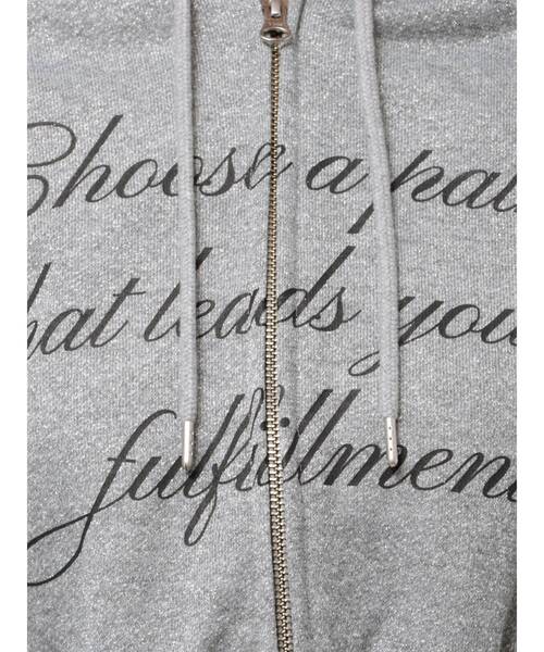 jouetie（ジュエティ）の「ラメクロップドZIPフーディー【セットアップ対応】ジップパーカー（パーカー・レディース・グレー/ピンク・MEDIUM）」の18枚目の写真