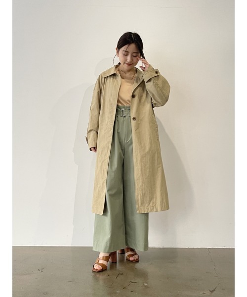 STRATA(エストラータ)の「ジレレイヤードライトコート 【低身長・小柄女性】(その他アウター・レディース・ベージュ/ネイビー・ONE SIZE)」の8枚目の写真