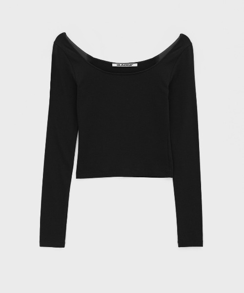 BLACKUP（ブラックアップ）の「[MADE] チコワイドUネック長袖Tシャツ（Tシャツ/カットソー・レディース・チャコール/グレー/ブラック・MEDIUM/SMALL）」の4枚目の写真