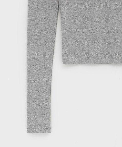 BLACKUP（ブラックアップ）の「[MADE] チコワイドUネック長袖Tシャツ（Tシャツ/カットソー・レディース・チャコール/グレー/ブラック・MEDIUM/SMALL）」の8枚目の写真