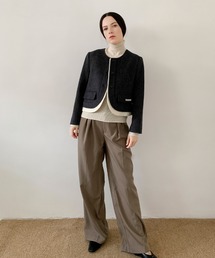 DECADE CLASSIC ノーカラーショートコート