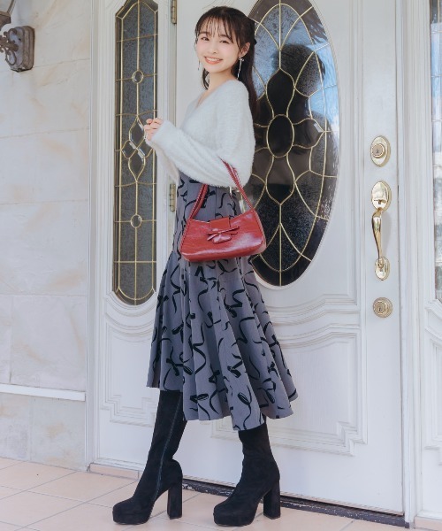 WILLSELECTION（ウィルセレクション）の「厚底ロングブーツ（ブーツ・レディース・モカ/ブラック/ブラック系その他・SMALL/MEDIUM/LARGE）」の12枚目の写真