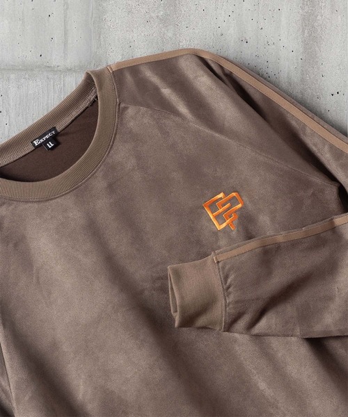 BAYBLO(ベイブロ)の「(SA) スウェード ロゴ ライン トレーナー(スウェット・メンズ・ブラック/ブラウン/グレー/アイボリー・M/L/LL)」の4枚目の写真