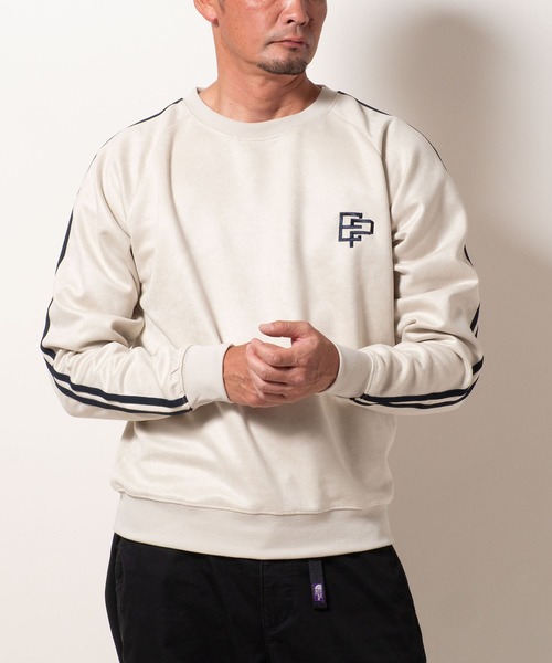 BAYBLO(ベイブロ)の「(SA) スウェード ロゴ ライン トレーナー(スウェット・メンズ・ブラック/ブラウン/グレー/アイボリー・M/L/LL)」の5枚目の写真