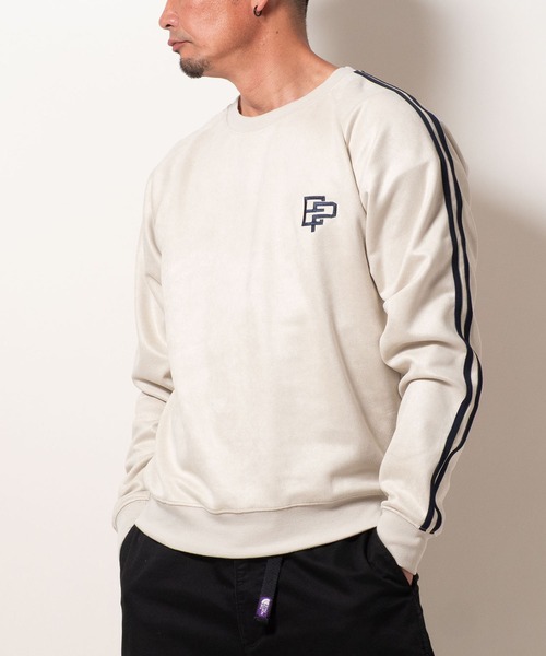 BAYBLO(ベイブロ)の「(SA) スウェード ロゴ ライン トレーナー(スウェット・メンズ・ブラック/ブラウン/グレー/アイボリー・M/L/LL)」の6枚目の写真