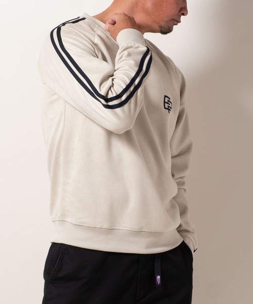 BAYBLO(ベイブロ)の「(SA) スウェード ロゴ ライン トレーナー(スウェット・メンズ・ブラック/ブラウン/グレー/アイボリー・M/L/LL)」の7枚目の写真