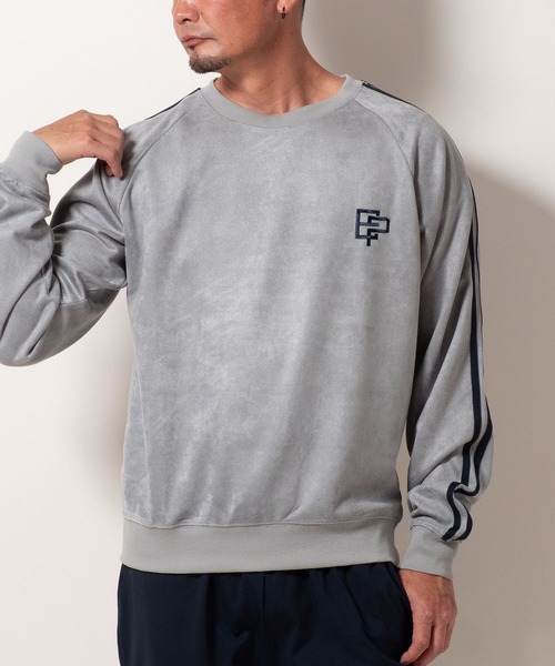 BAYBLO(ベイブロ)の「(SA) スウェード ロゴ ライン トレーナー(スウェット・メンズ・ブラック/ブラウン/グレー/アイボリー・M/L/LL)」の10枚目の写真