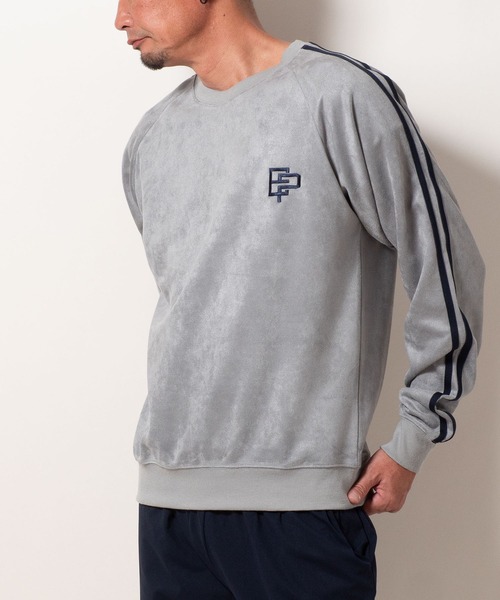 BAYBLO(ベイブロ)の「(SA) スウェード ロゴ ライン トレーナー(スウェット・メンズ・ブラック/ブラウン/グレー/アイボリー・M/L/LL)」の11枚目の写真