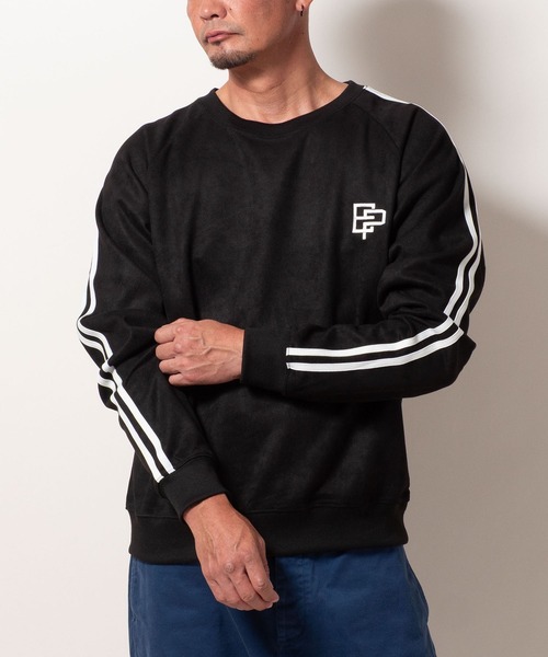 BAYBLO(ベイブロ)の「(SA) スウェード ロゴ ライン トレーナー(スウェット・メンズ・ブラック/ブラウン/グレー/アイボリー・M/L/LL)」の15枚目の写真