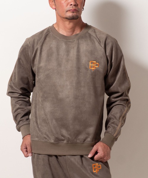 BAYBLO(ベイブロ)の「(SA) スウェード ロゴ ライン トレーナー(スウェット・メンズ・ブラック/ブラウン/グレー/アイボリー・M/L/LL)」の20枚目の写真