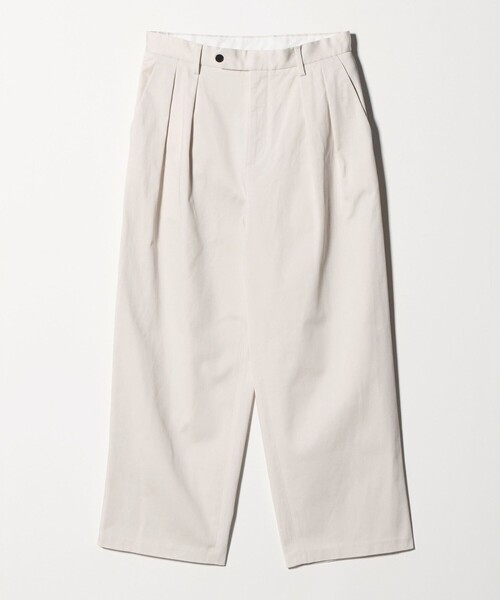 セール】ダルカラー 2プリーツ ワイド チノパンツ NO.11（チノパンツ