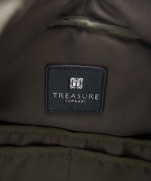 TREASURE TOPKAPI(トレジャートプカピ)の「【TREASURE TOPKAPI】ナイロン キルティング アシンメトリー リュック(バックパック/リュック・レディース・ブラック/グレー・FREE)」の11枚目の写真