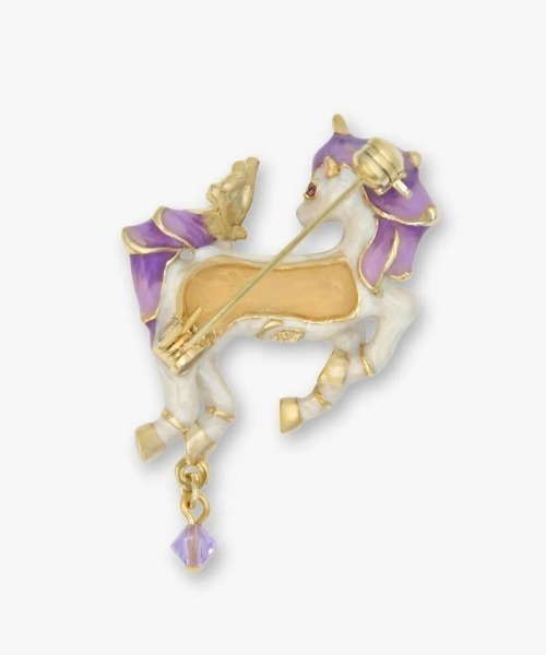 ANNA SUI(アナスイ)の「ユニコーンモチーフ ブローチ(ブローチ/コサージュ・レディース・ホワイト・ONE SIZE)」の2枚目の写真