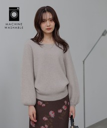 Andemiu | 【洗える】CNラクーンコンボートネックニット491269(ニット/セーター)