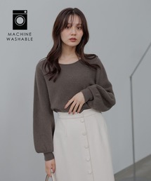 Andemiu（アンデミュウ）の「【洗える】CNラクーンコンボートネックニット491269（ニット/セーター）」