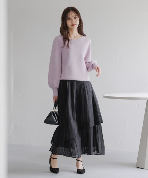 セール】【洗える】CNラクーンコンボートネックニット491269（ニット