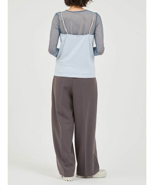 UNDERSON UNDERSON(アンダーソン アンダーソン)の「シアーカットソー×キャミSET(Tシャツ/カットソー・レディース・ブラック/ブルー・F)」の21枚目の写真