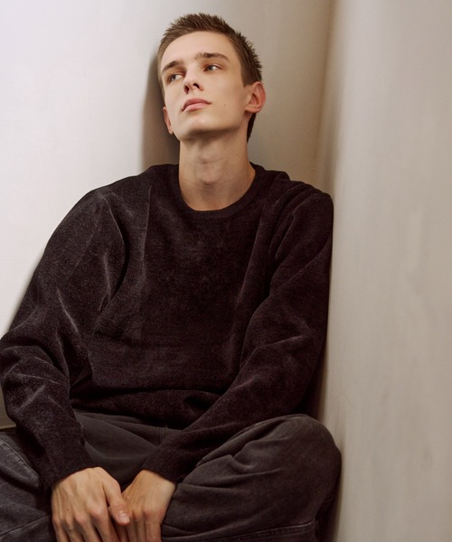 セール】モールヤーン クルーネック ニットプルオーバー（ニット