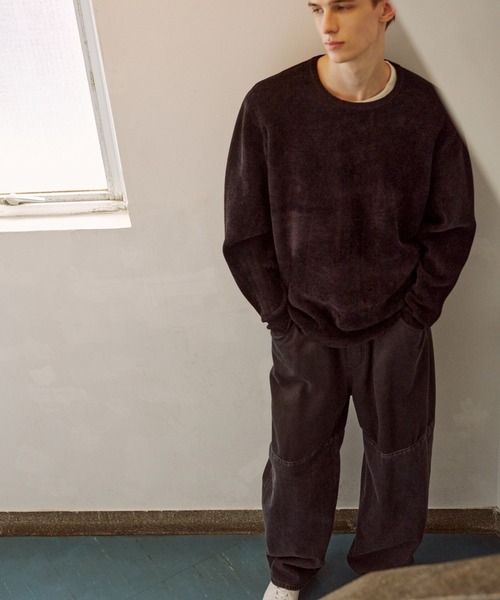 セール】モールヤーン クルーネック ニットプルオーバー（ニット