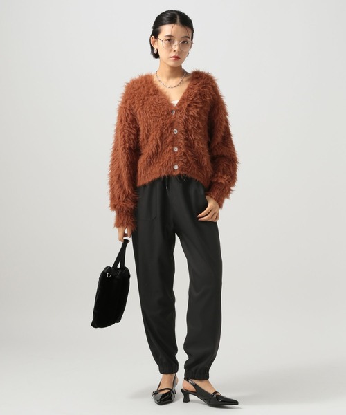 BAYFLOW（ベイフロー）の「裏起毛ベイカーパンツ（その他パンツ・レディース・ブラウン/ブラック/アイボリー・MEDIUM/SMALL）」の4枚目の写真