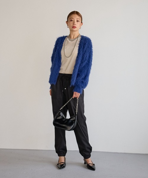 BAYFLOW（ベイフロー）の「裏起毛ベイカーパンツ（その他パンツ・レディース・ブラウン/ブラック/アイボリー・MEDIUM/SMALL）」の16枚目の写真