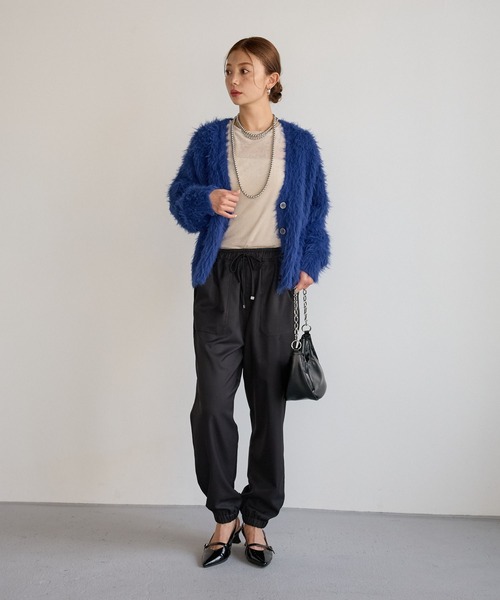 BAYFLOW（ベイフロー）の「裏起毛ベイカーパンツ（その他パンツ・レディース・ブラウン/ブラック/アイボリー・MEDIUM/SMALL）」の17枚目の写真