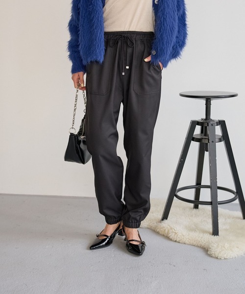 BAYFLOW（ベイフロー）の「裏起毛ベイカーパンツ（その他パンツ・レディース・ブラウン/ブラック/アイボリー・MEDIUM/SMALL）」の20枚目の写真