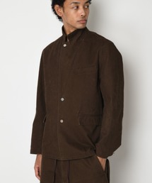 SUPERTHANKS（スーパーサンクス）の「＜ピグメント加工＆ストライプ＞シングル ジャケット/Pigment dyed Twill Jacket（その他アウター）」