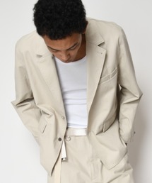 SUPERTHANKS（スーパーサンクス）の「＜ピグメント加工＆ストライプ＞シングル ジャケット/Pigment dyed Twill Jacket（その他アウター）」