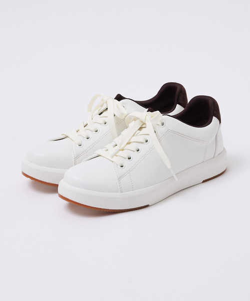 Au BANNISTER(オゥバニスター)の「【販売店舗限定】コートソール 最高スニーカー(スニーカー・レディース・ダークブラウン/ブラック/シルバー・38/37/36/35/39)」の2枚目の写真