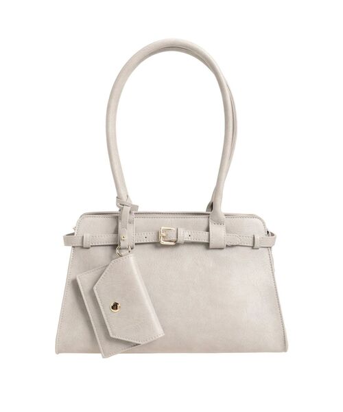 MERCURYDUO(マーキュリーデュオ)の「ベルテッドバッグ(ハンドバッグ・レディース・ライトグレー/ベージュ・FREE)」の20枚目の写真