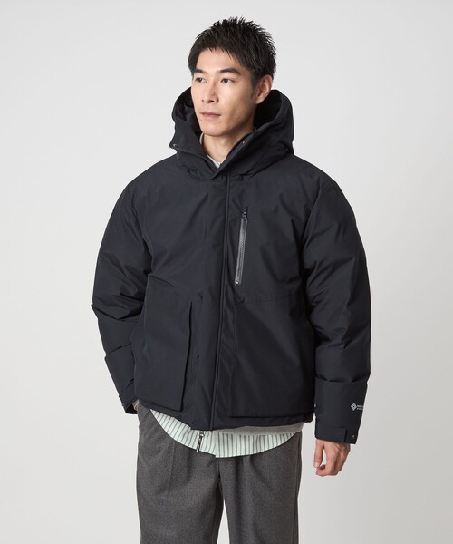 PHENIX 高級フード付きダウンジャケット ネイビー phenix ダウンジャケット ダウン +phenix(プラスフェニックス