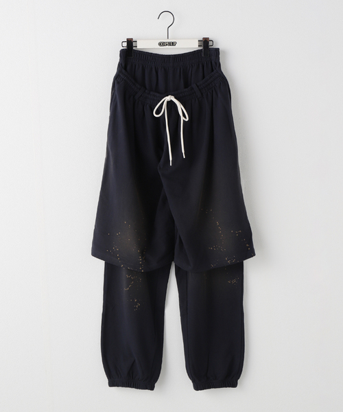 LCDC TM（エルシーディーシーティーエム）の「【Geek Office / ギークオフィス】LCDC TM / LAYERED DETAIL JERSEY PANTS（スウェットパンツ・レディース・ネイビー・FREE）」の13枚目の写真