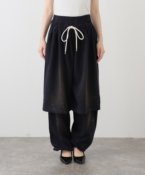 LCDC TM（エルシーディーシーティーエム）の「【Geek Office / ギークオフィス】LCDC TM / LAYERED DETAIL JERSEY PANTS（スウェットパンツ・レディース・ネイビー・FREE）」の8枚目の写真