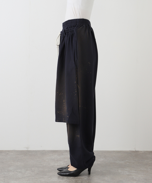 LCDC TM（エルシーディーシーティーエム）の「【Geek Office / ギークオフィス】LCDC TM / LAYERED DETAIL JERSEY PANTS（スウェットパンツ・レディース・ネイビー・FREE）」の9枚目の写真